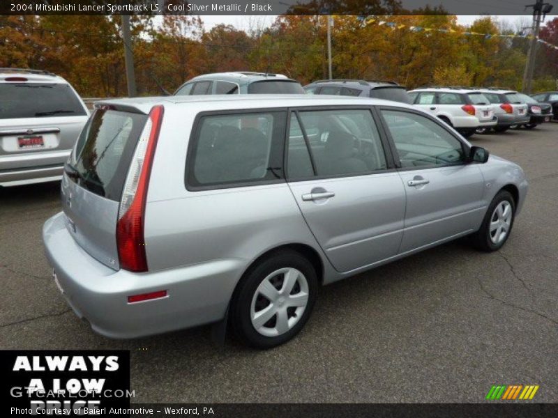 Cool Silver Metallic / Black 2004 Mitsubishi Lancer Sportback LS