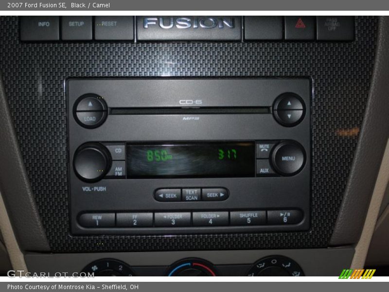 Black / Camel 2007 Ford Fusion SE