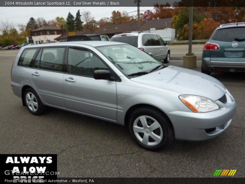 Cool Silver Metallic / Black 2004 Mitsubishi Lancer Sportback LS