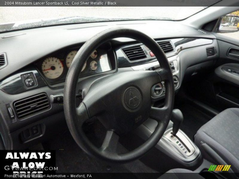 Cool Silver Metallic / Black 2004 Mitsubishi Lancer Sportback LS