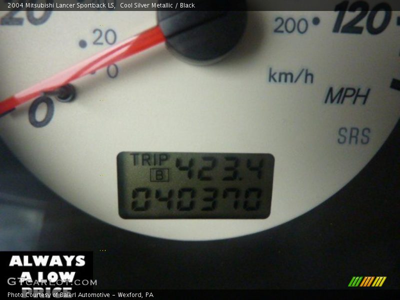 Cool Silver Metallic / Black 2004 Mitsubishi Lancer Sportback LS