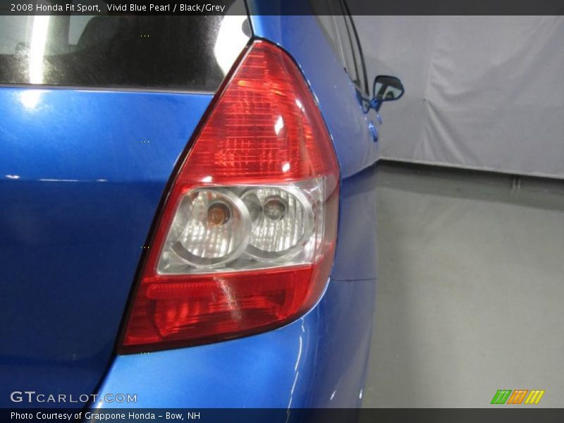 Vivid Blue Pearl / Black/Grey 2008 Honda Fit Sport