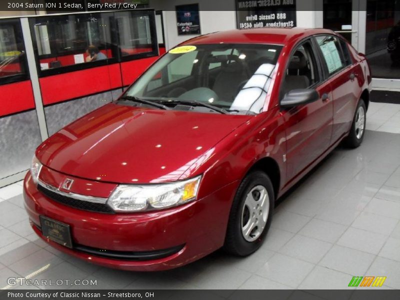 Berry Red / Grey 2004 Saturn ION 1 Sedan