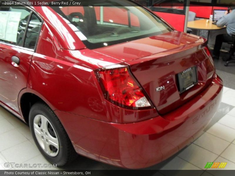 Berry Red / Grey 2004 Saturn ION 1 Sedan