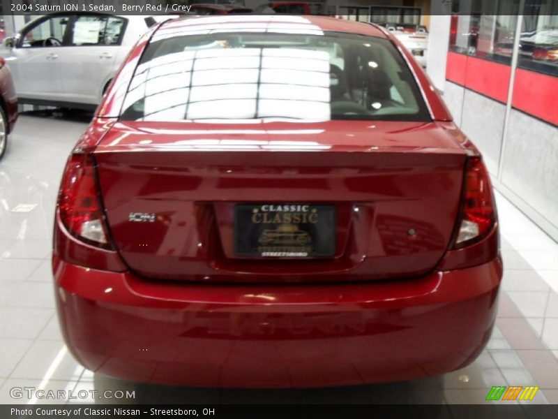 Berry Red / Grey 2004 Saturn ION 1 Sedan
