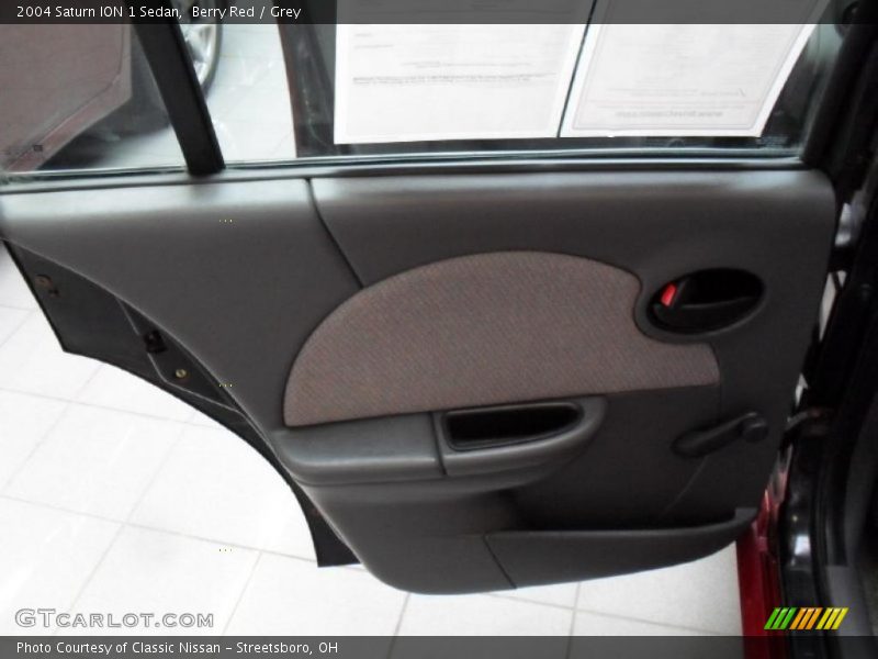 Berry Red / Grey 2004 Saturn ION 1 Sedan