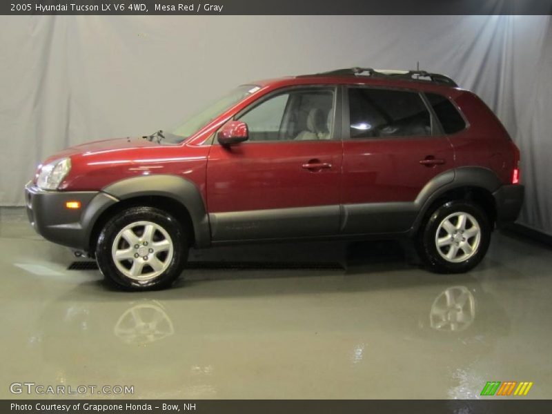 Mesa Red / Gray 2005 Hyundai Tucson LX V6 4WD