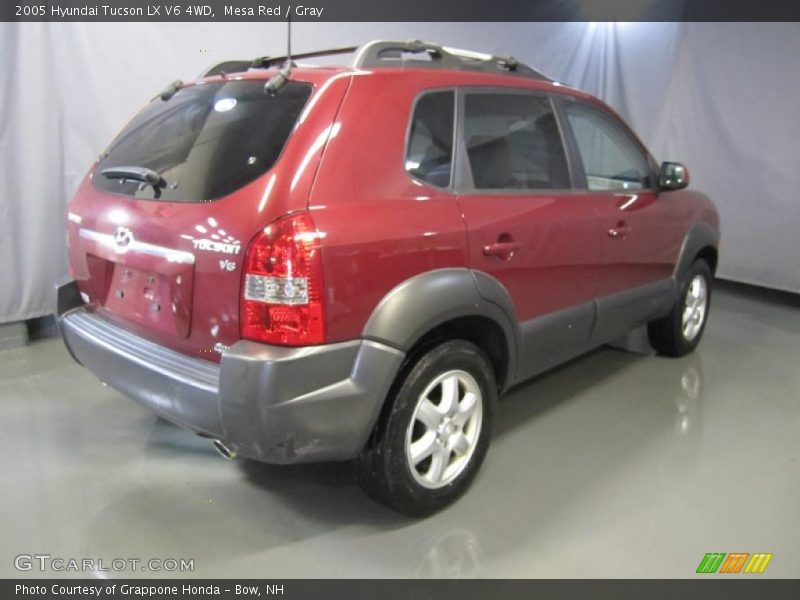 Mesa Red / Gray 2005 Hyundai Tucson LX V6 4WD