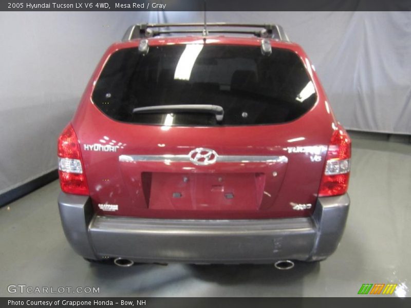 Mesa Red / Gray 2005 Hyundai Tucson LX V6 4WD