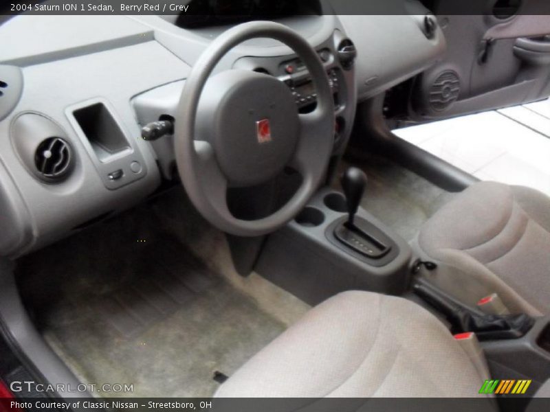 Berry Red / Grey 2004 Saturn ION 1 Sedan