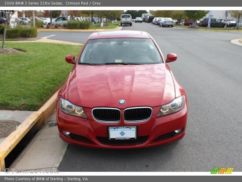 Crimson Red / Grey 2009 BMW 3 Series 328xi Sedan