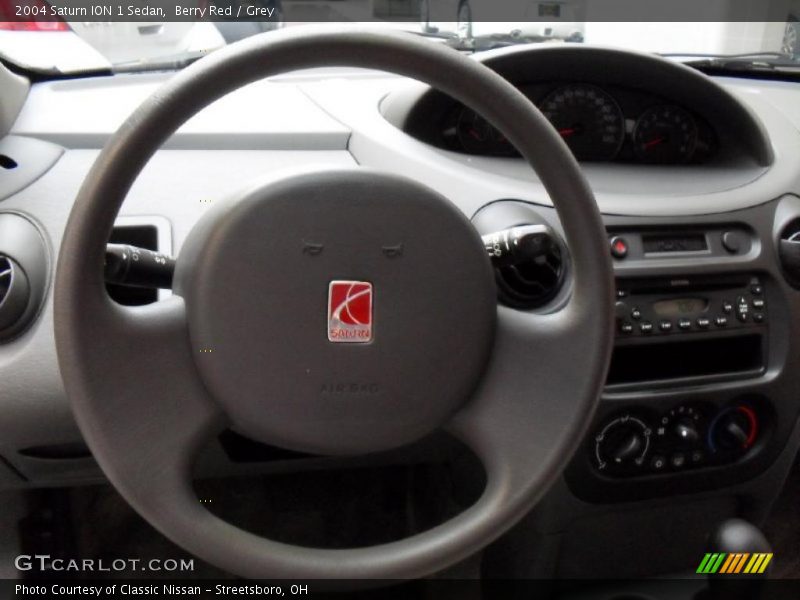 Berry Red / Grey 2004 Saturn ION 1 Sedan