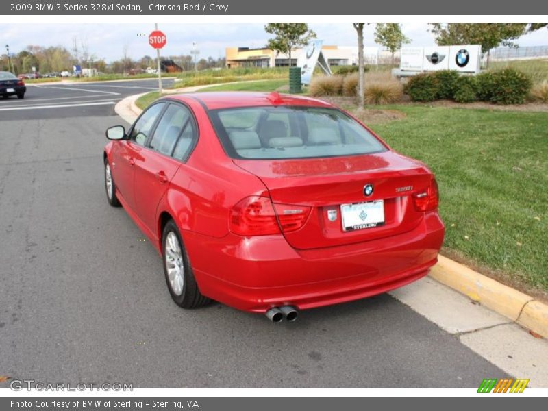 Crimson Red / Grey 2009 BMW 3 Series 328xi Sedan