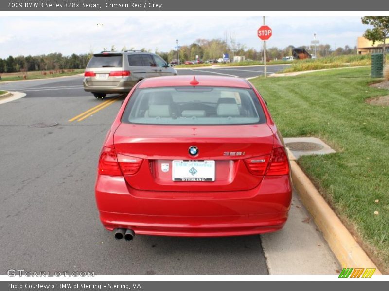 Crimson Red / Grey 2009 BMW 3 Series 328xi Sedan