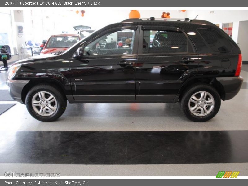 Black Cherry / Black 2007 Kia Sportage EX V6 4WD