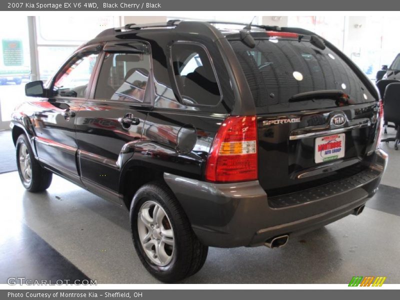 Black Cherry / Black 2007 Kia Sportage EX V6 4WD