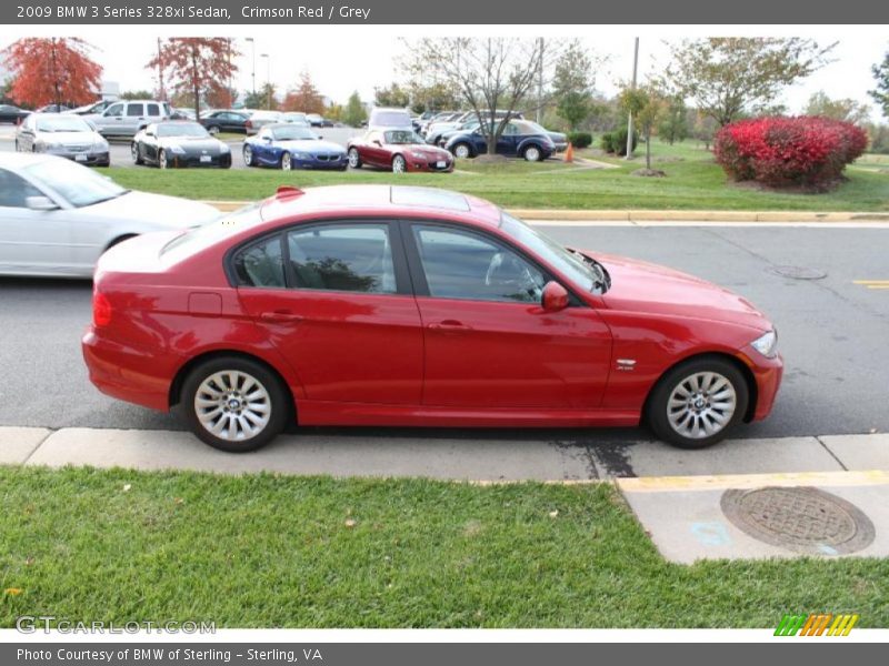 Crimson Red / Grey 2009 BMW 3 Series 328xi Sedan