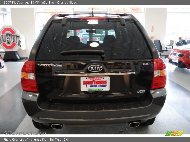 Black Cherry / Black 2007 Kia Sportage EX V6 4WD