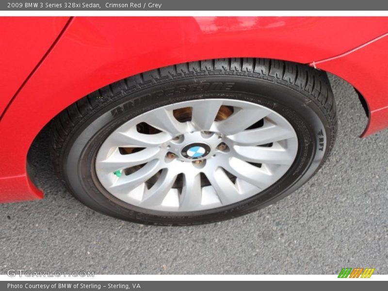 Crimson Red / Grey 2009 BMW 3 Series 328xi Sedan