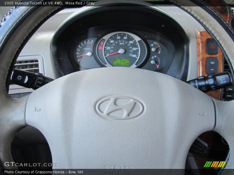 Mesa Red / Gray 2005 Hyundai Tucson LX V6 4WD