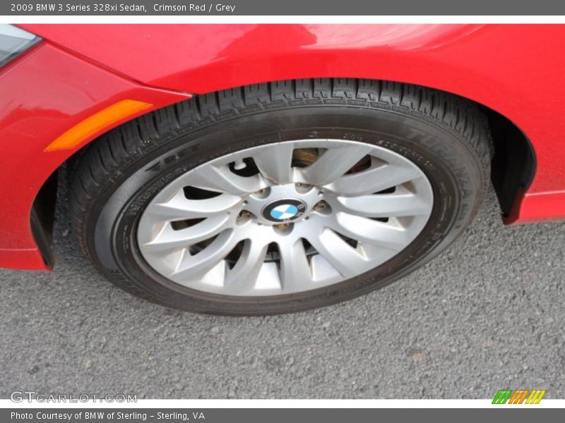 Crimson Red / Grey 2009 BMW 3 Series 328xi Sedan