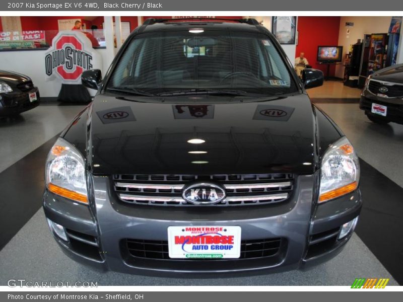Black Cherry / Black 2007 Kia Sportage EX V6 4WD