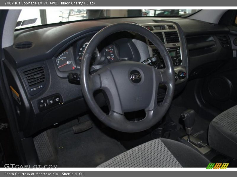 Black Cherry / Black 2007 Kia Sportage EX V6 4WD