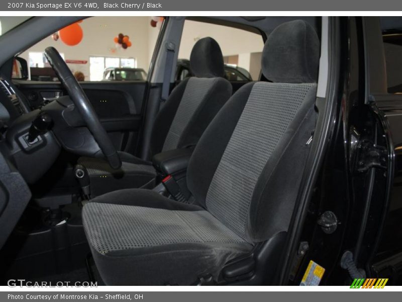 Black Cherry / Black 2007 Kia Sportage EX V6 4WD