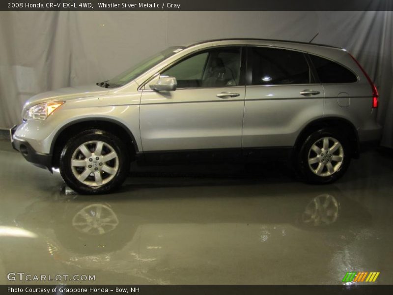 Whistler Silver Metallic / Gray 2008 Honda CR-V EX-L 4WD