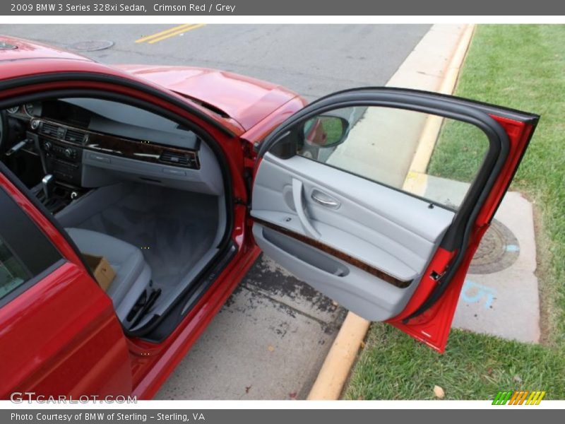 Crimson Red / Grey 2009 BMW 3 Series 328xi Sedan