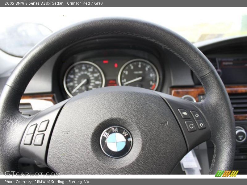 Crimson Red / Grey 2009 BMW 3 Series 328xi Sedan