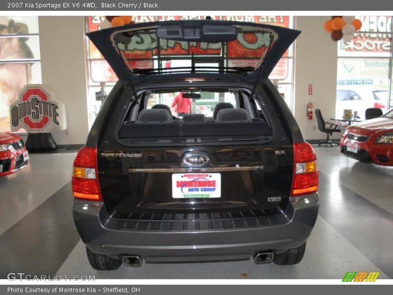 Black Cherry / Black 2007 Kia Sportage EX V6 4WD