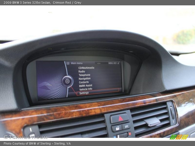 Crimson Red / Grey 2009 BMW 3 Series 328xi Sedan