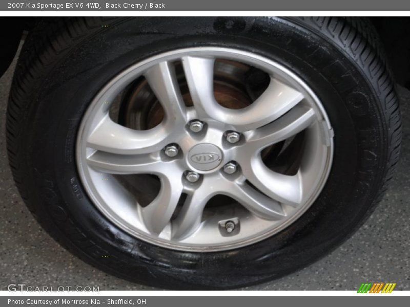 Black Cherry / Black 2007 Kia Sportage EX V6 4WD