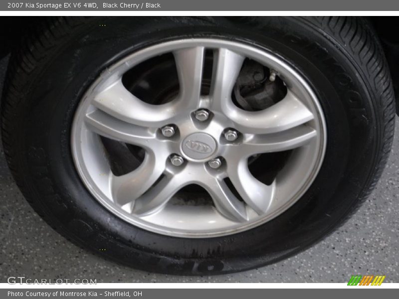 Black Cherry / Black 2007 Kia Sportage EX V6 4WD