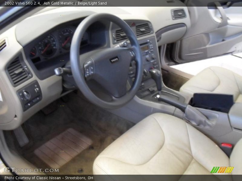Ash Gold Metallic / Beige/Light Sand 2002 Volvo S60 2.4