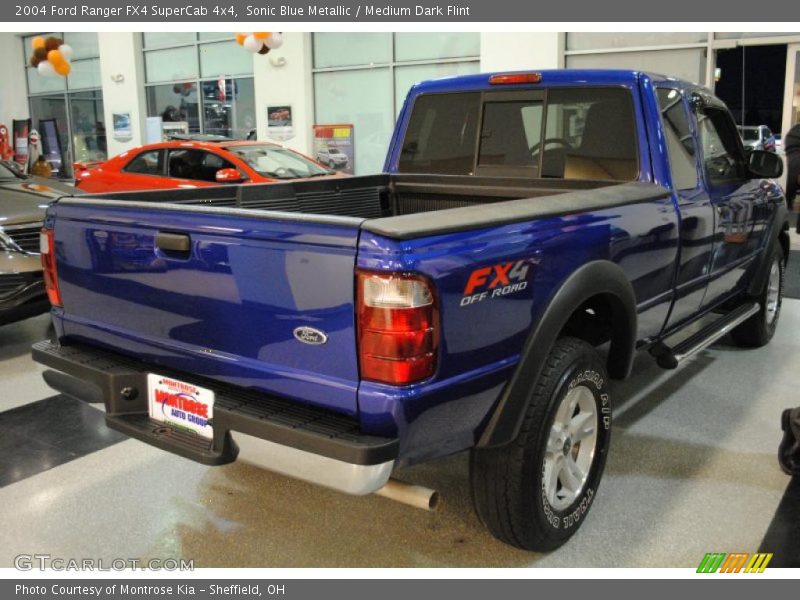Sonic Blue Metallic / Medium Dark Flint 2004 Ford Ranger FX4 SuperCab 4x4