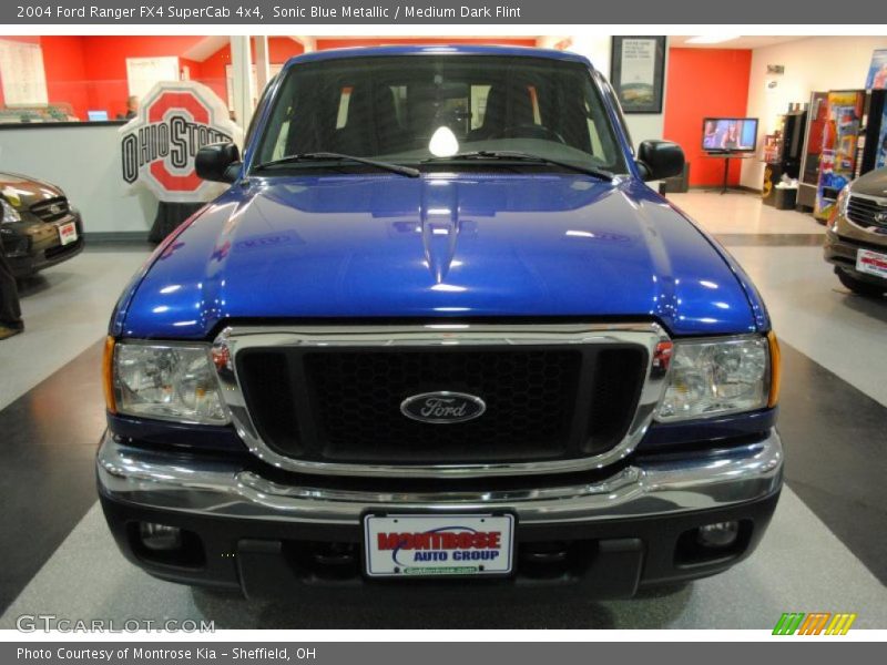Sonic Blue Metallic / Medium Dark Flint 2004 Ford Ranger FX4 SuperCab 4x4
