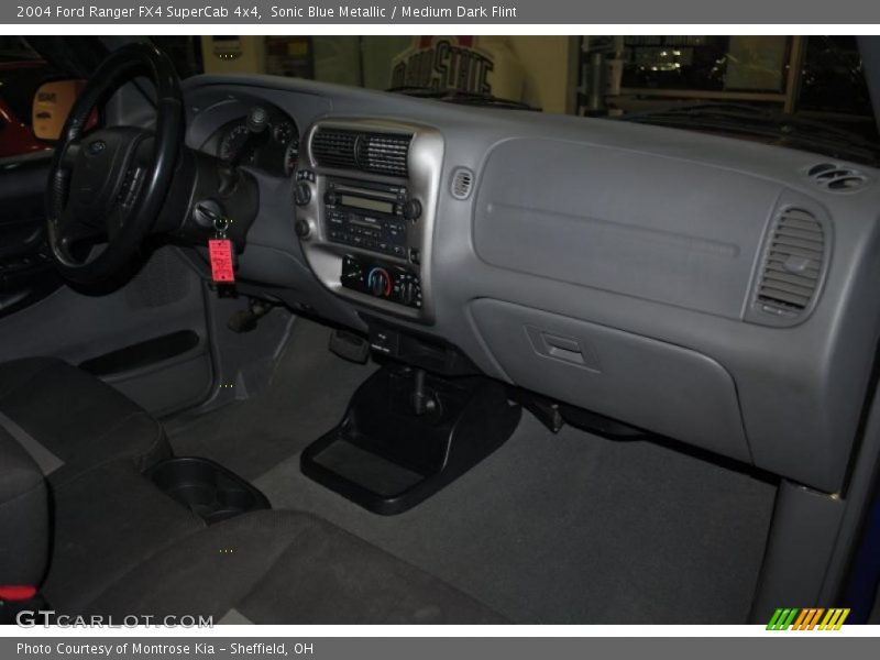 Sonic Blue Metallic / Medium Dark Flint 2004 Ford Ranger FX4 SuperCab 4x4