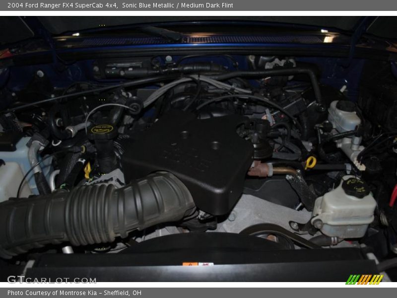 Sonic Blue Metallic / Medium Dark Flint 2004 Ford Ranger FX4 SuperCab 4x4