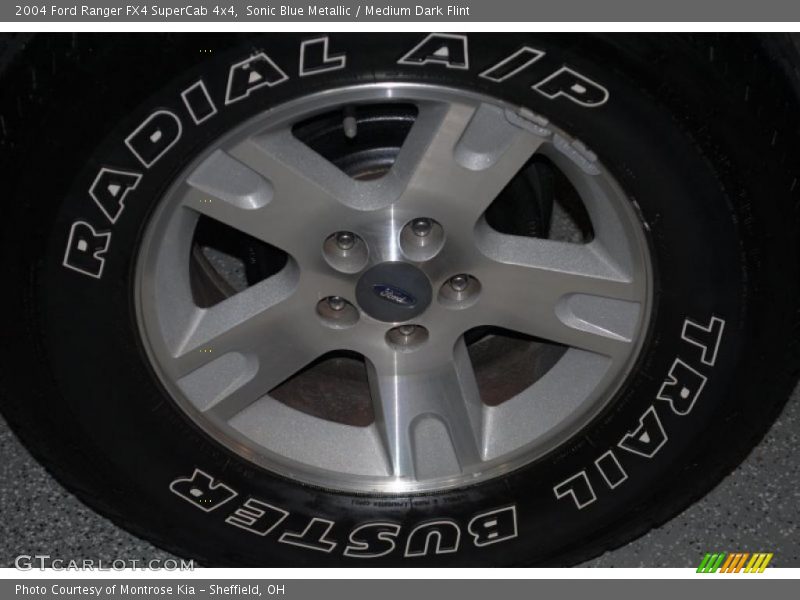 Sonic Blue Metallic / Medium Dark Flint 2004 Ford Ranger FX4 SuperCab 4x4