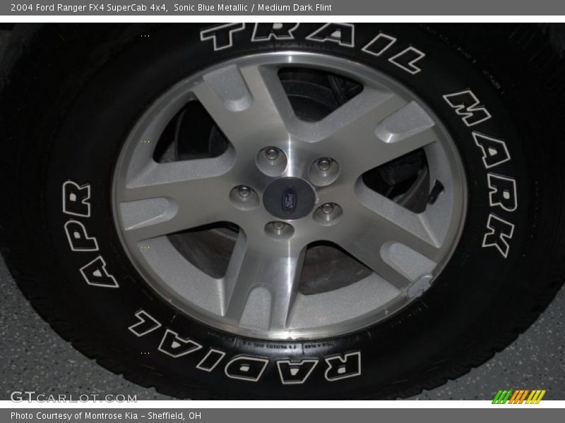 Sonic Blue Metallic / Medium Dark Flint 2004 Ford Ranger FX4 SuperCab 4x4