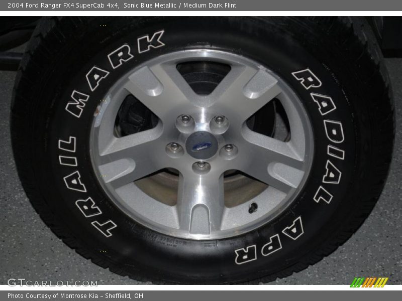 Sonic Blue Metallic / Medium Dark Flint 2004 Ford Ranger FX4 SuperCab 4x4