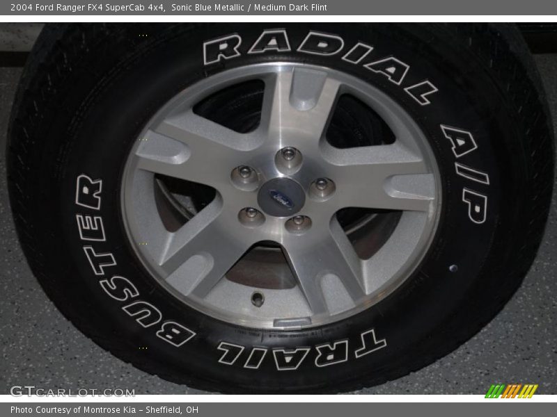 Sonic Blue Metallic / Medium Dark Flint 2004 Ford Ranger FX4 SuperCab 4x4