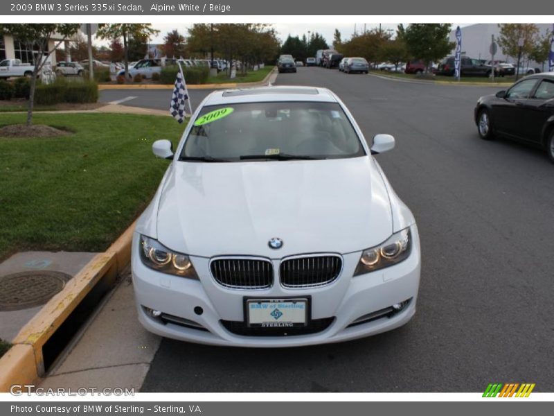 Alpine White / Beige 2009 BMW 3 Series 335xi Sedan