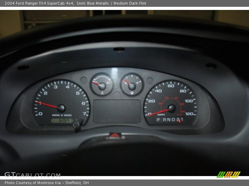 Sonic Blue Metallic / Medium Dark Flint 2004 Ford Ranger FX4 SuperCab 4x4