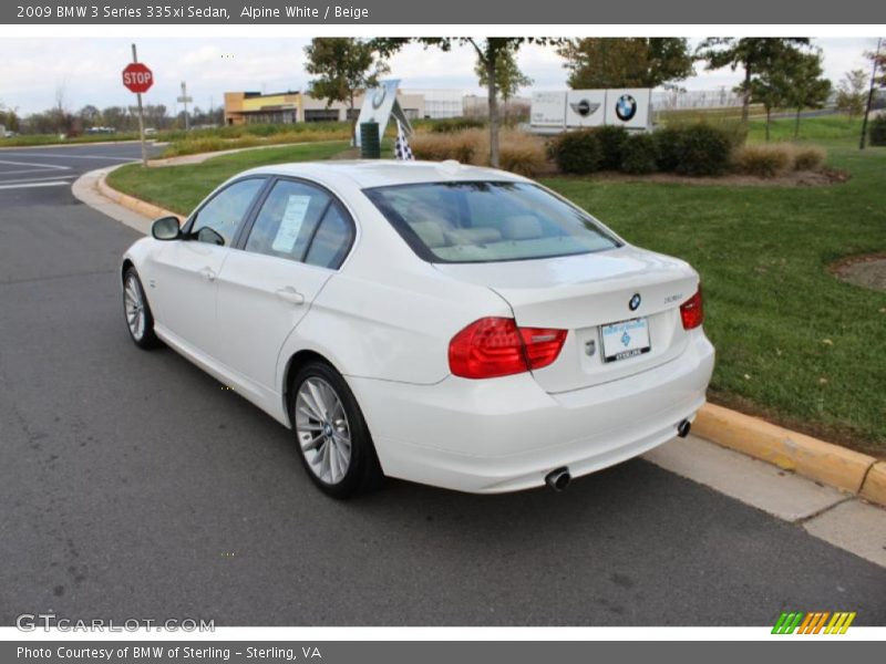 Alpine White / Beige 2009 BMW 3 Series 335xi Sedan