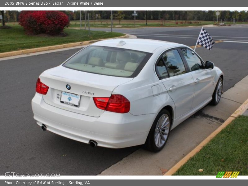 Alpine White / Beige 2009 BMW 3 Series 335xi Sedan