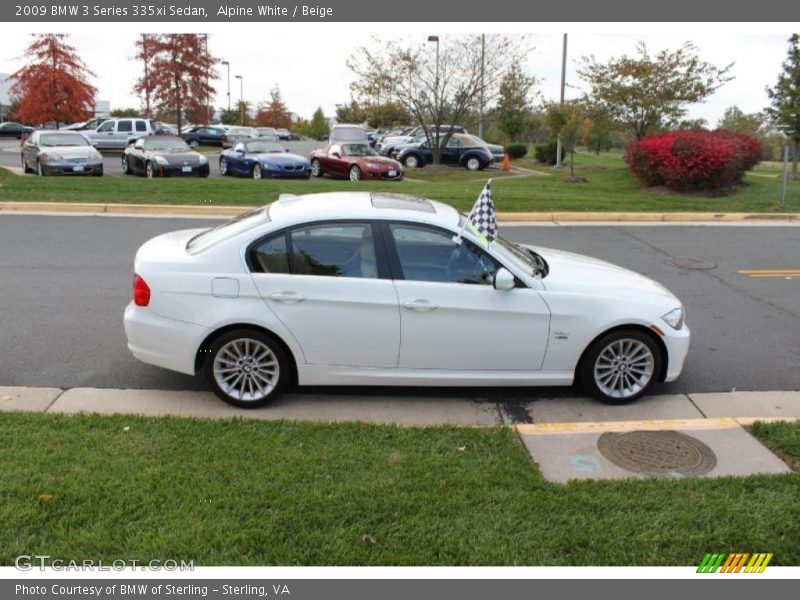 Alpine White / Beige 2009 BMW 3 Series 335xi Sedan