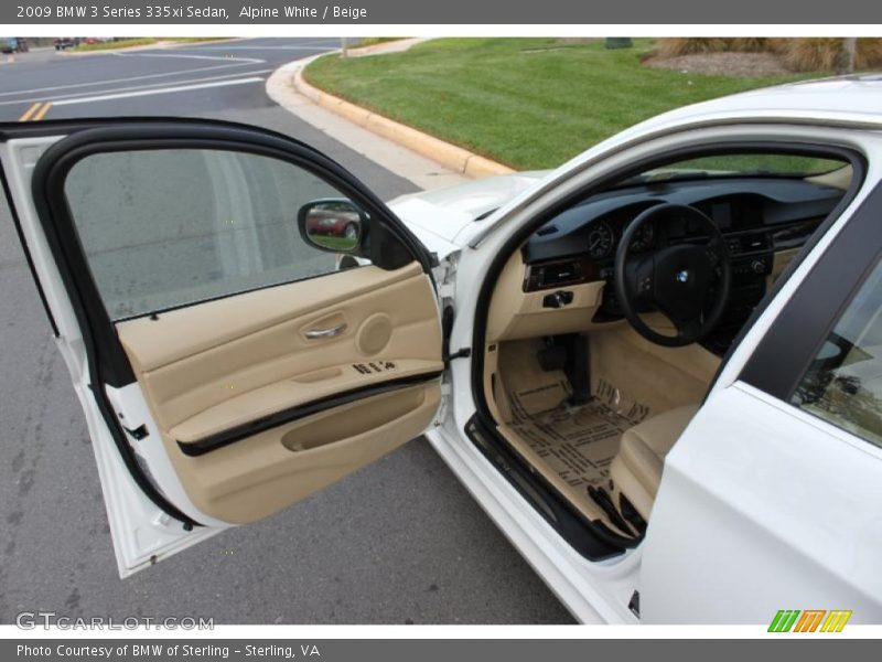 Alpine White / Beige 2009 BMW 3 Series 335xi Sedan